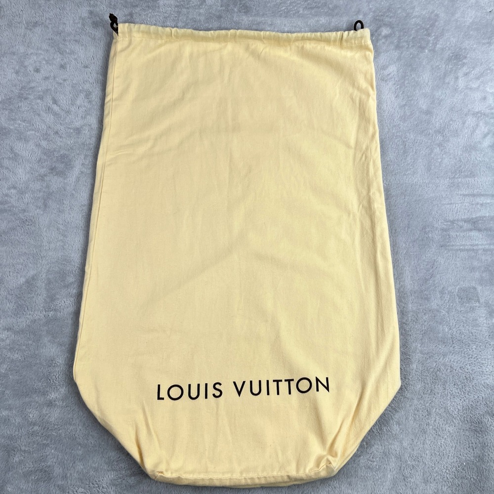 Louis Vuitton Original XXL Drawstring Dust Bag 22x33 Yellow Cotton Luggage Cover